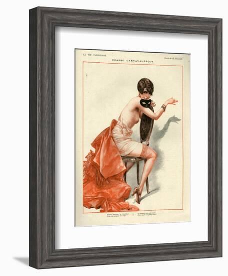 1920s France La Vie Parisienne Magazine Plate-null-Framed Giclee Print