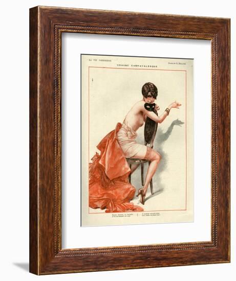 1920s France La Vie Parisienne Magazine Plate-null-Framed Giclee Print