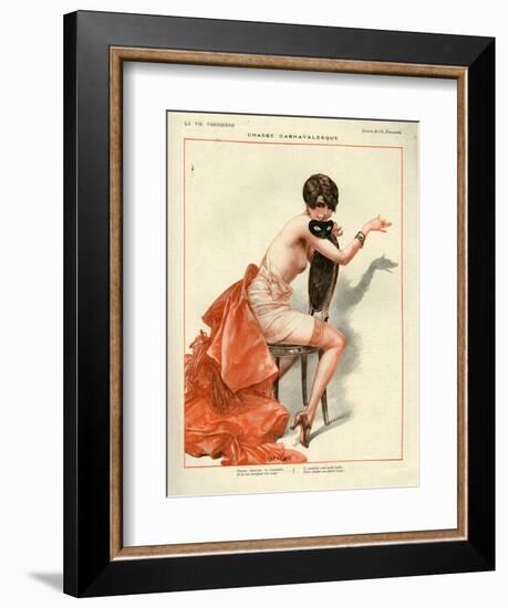 1920s France La Vie Parisienne Magazine Plate-null-Framed Giclee Print