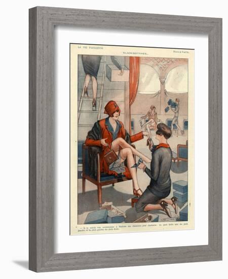 1920s France La Vie Parisienne Magazine Plate-null-Framed Giclee Print