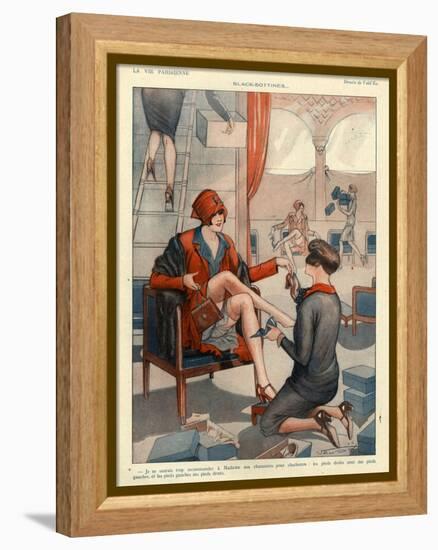 1920s France La Vie Parisienne Magazine Plate-null-Framed Premier Image Canvas