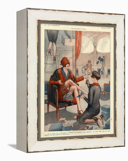 1920s France La Vie Parisienne Magazine Plate-null-Framed Premier Image Canvas