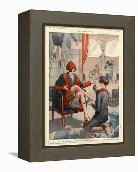 1920s France La Vie Parisienne Magazine Plate-null-Framed Premier Image Canvas