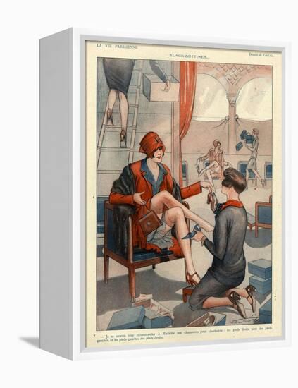 1920s France La Vie Parisienne Magazine Plate-null-Framed Premier Image Canvas