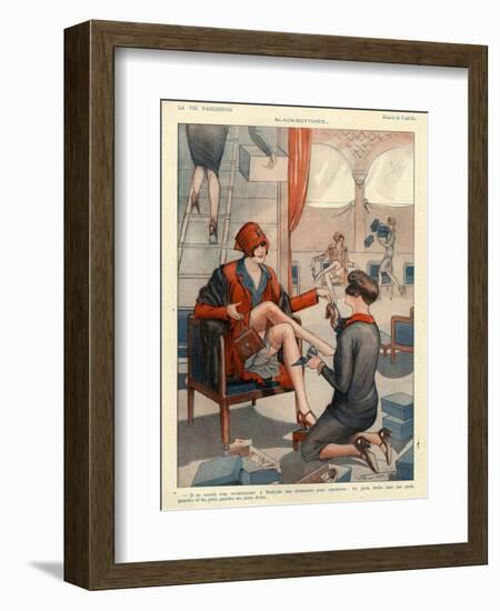 1920s France La Vie Parisienne Magazine Plate-null-Framed Giclee Print