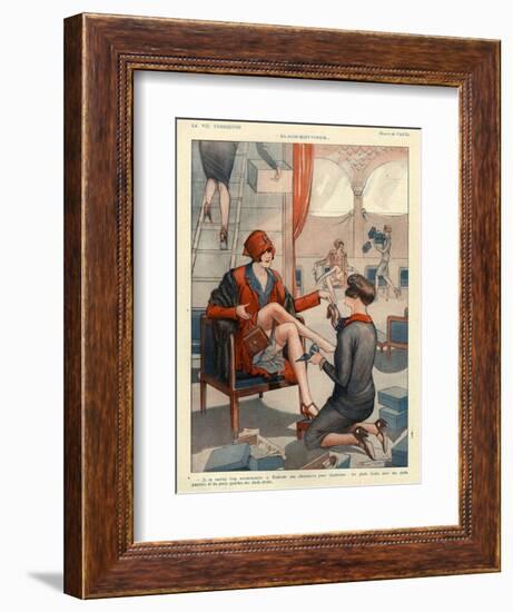 1920s France La Vie Parisienne Magazine Plate-null-Framed Giclee Print