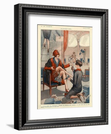 1920s France La Vie Parisienne Magazine Plate-null-Framed Giclee Print