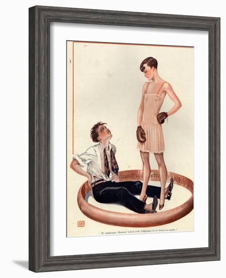 1920s France La Vie Parisienne Magazine Plate-null-Framed Giclee Print