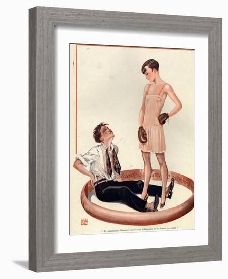 1920s France La Vie Parisienne Magazine Plate-null-Framed Giclee Print