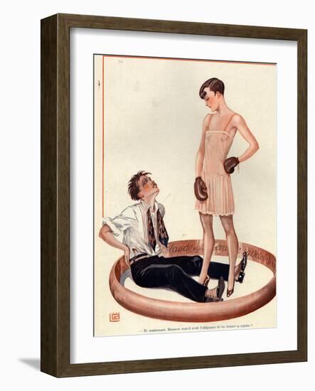 1920s France La Vie Parisienne Magazine Plate-null-Framed Giclee Print