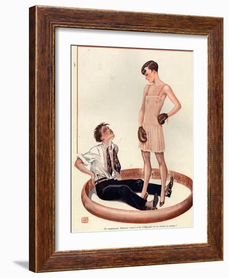 1920s France La Vie Parisienne Magazine Plate-null-Framed Giclee Print