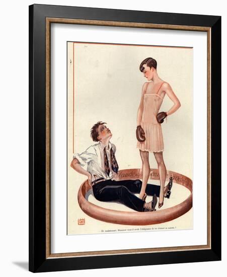 1920s France La Vie Parisienne Magazine Plate-null-Framed Giclee Print