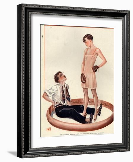 1920s France La Vie Parisienne Magazine Plate-null-Framed Giclee Print