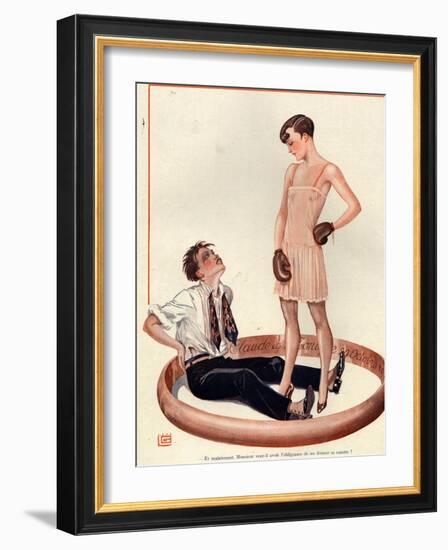 1920s France La Vie Parisienne Magazine Plate-null-Framed Giclee Print