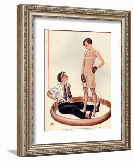 1920s France La Vie Parisienne Magazine Plate-null-Framed Giclee Print