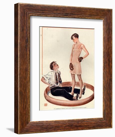 1920s France La Vie Parisienne Magazine Plate-null-Framed Giclee Print