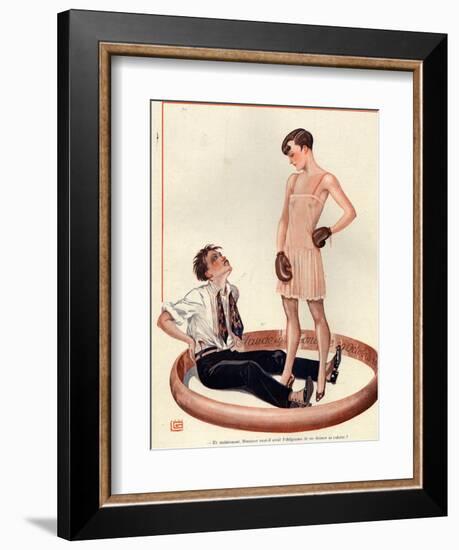 1920s France La Vie Parisienne Magazine Plate-null-Framed Giclee Print