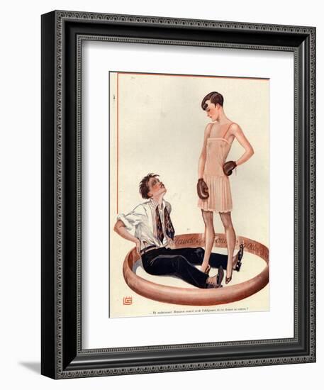 1920s France La Vie Parisienne Magazine Plate-null-Framed Giclee Print