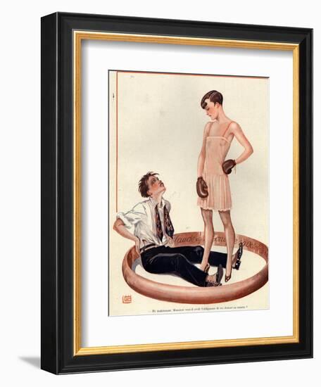 1920s France La Vie Parisienne Magazine Plate-null-Framed Giclee Print