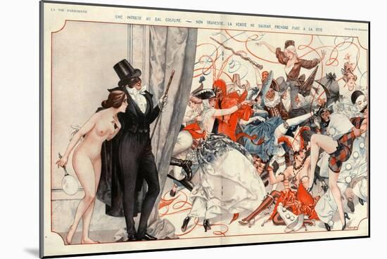 1920s France La Vie Parisienne Magazine Plate-null-Mounted Giclee Print