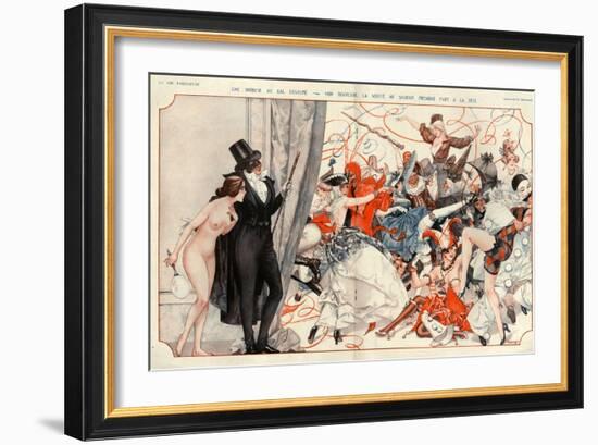 1920s France La Vie Parisienne Magazine Plate-null-Framed Giclee Print