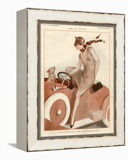 1920s France La Vie Parisienne Magazine Plate-null-Framed Premier Image Canvas