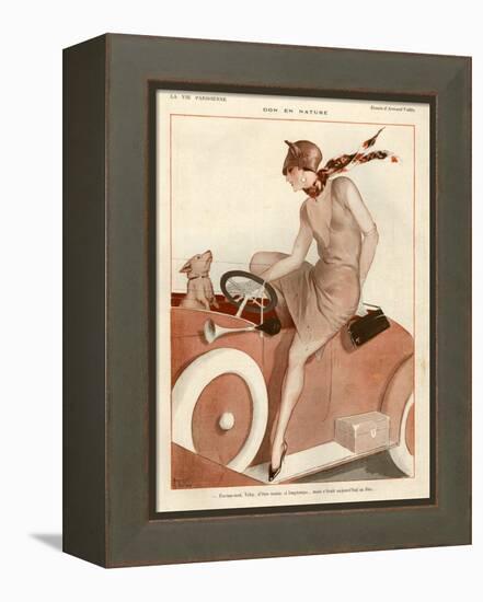 1920s France La Vie Parisienne Magazine Plate-null-Framed Premier Image Canvas