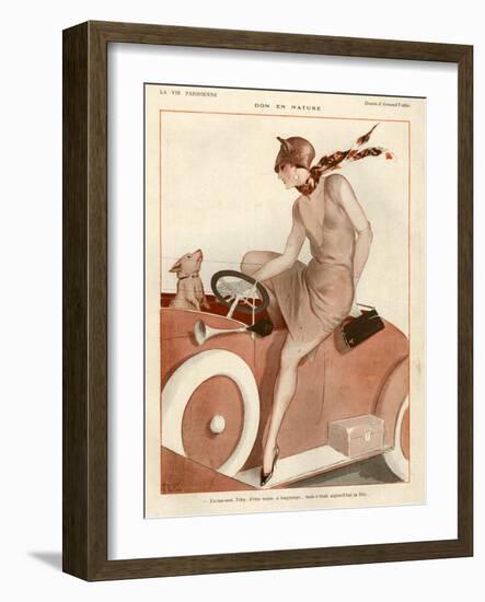 1920s France La Vie Parisienne Magazine Plate-null-Framed Giclee Print