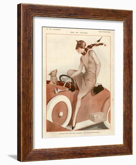 1920s France La Vie Parisienne Magazine Plate-null-Framed Giclee Print