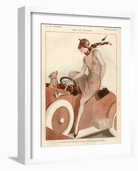 1920s France La Vie Parisienne Magazine Plate-null-Framed Giclee Print