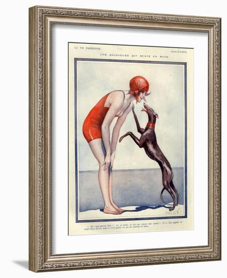 1920s France La Vie Parisienne Magazine Plate-null-Framed Giclee Print