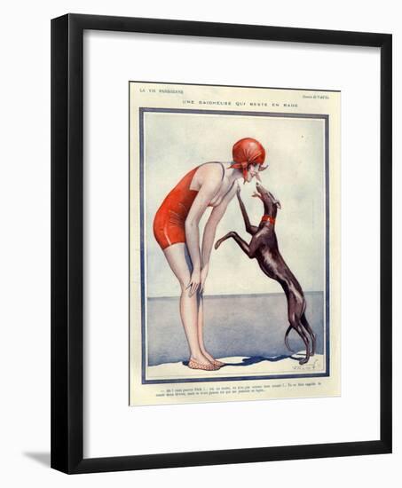 1920s France La Vie Parisienne Magazine Plate-null-Framed Giclee Print