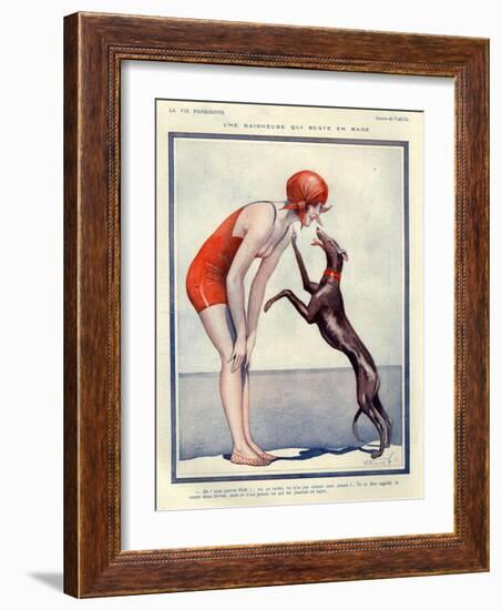 1920s France La Vie Parisienne Magazine Plate-null-Framed Giclee Print