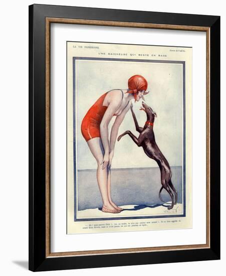 1920s France La Vie Parisienne Magazine Plate-null-Framed Giclee Print