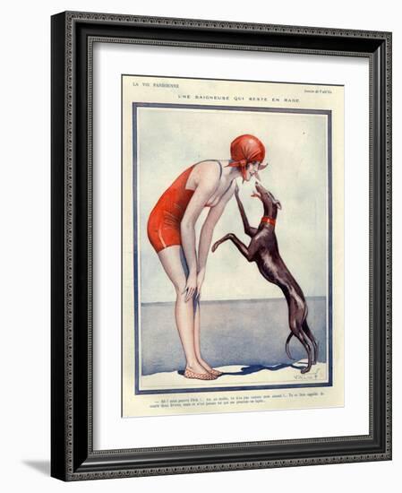 1920s France La Vie Parisienne Magazine Plate-null-Framed Giclee Print