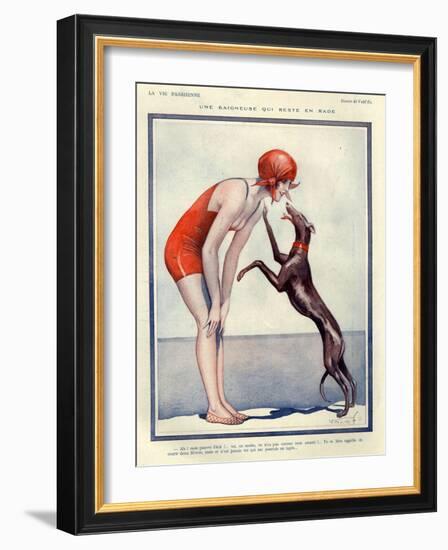 1920s France La Vie Parisienne Magazine Plate-null-Framed Giclee Print