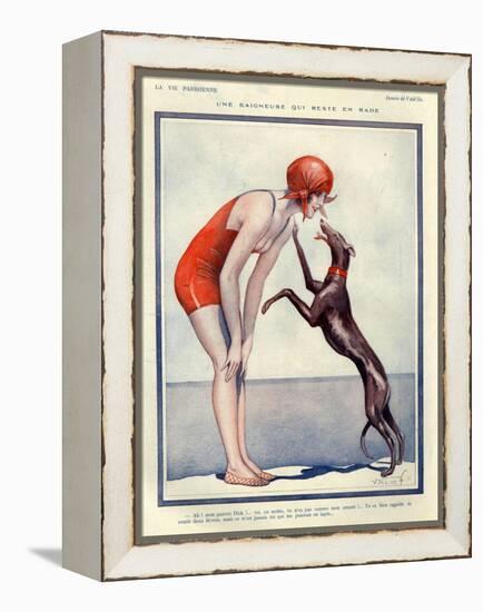 1920s France La Vie Parisienne Magazine Plate-null-Framed Premier Image Canvas