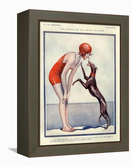 1920s France La Vie Parisienne Magazine Plate-null-Framed Premier Image Canvas