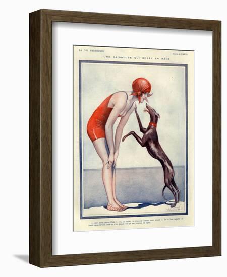 1920s France La Vie Parisienne Magazine Plate-null-Framed Giclee Print