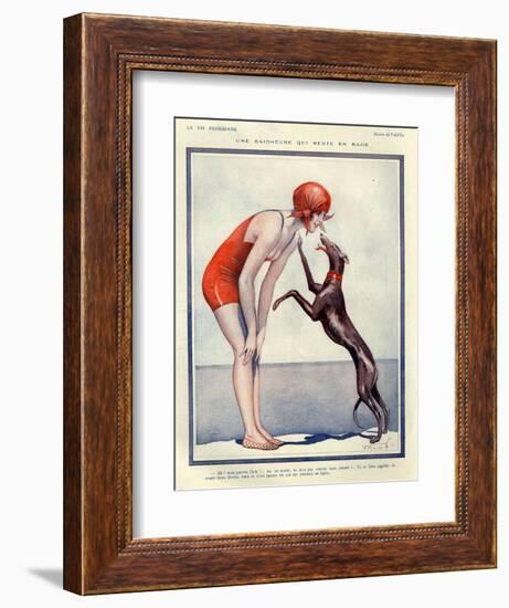 1920s France La Vie Parisienne Magazine Plate-null-Framed Giclee Print