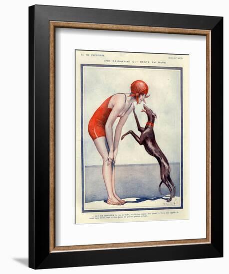 1920s France La Vie Parisienne Magazine Plate-null-Framed Giclee Print