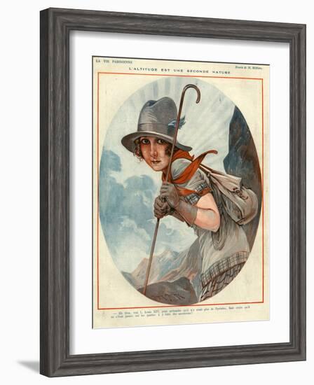 1920s France La Vie Parisienne Magazine Plate-null-Framed Giclee Print