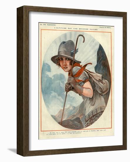 1920s France La Vie Parisienne Magazine Plate-null-Framed Giclee Print