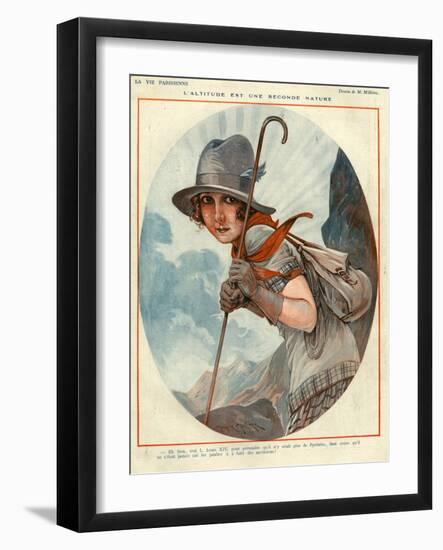 1920s France La Vie Parisienne Magazine Plate-null-Framed Giclee Print