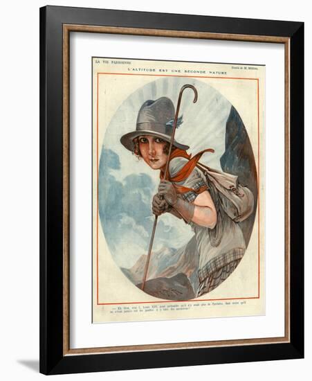 1920s France La Vie Parisienne Magazine Plate-null-Framed Giclee Print