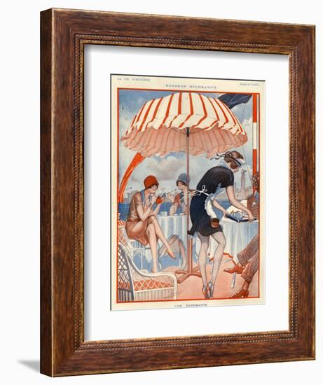 1920s France La Vie Parisienne Magazine Plate-null-Framed Giclee Print