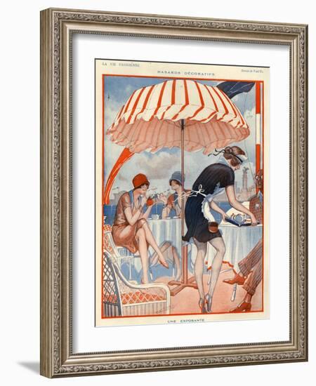 1920s France La Vie Parisienne Magazine Plate-null-Framed Giclee Print