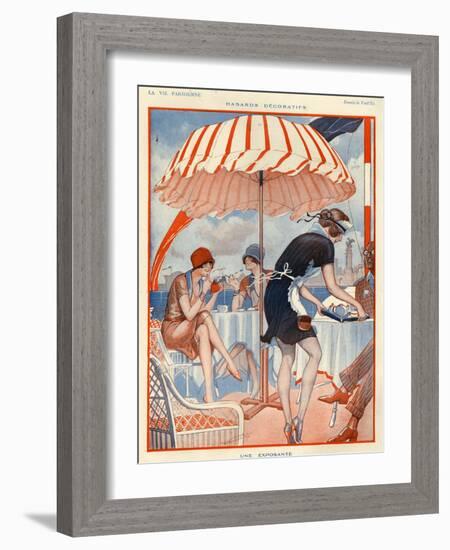 1920s France La Vie Parisienne Magazine Plate-null-Framed Giclee Print