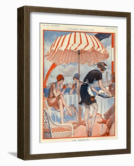 1920s France La Vie Parisienne Magazine Plate-null-Framed Giclee Print