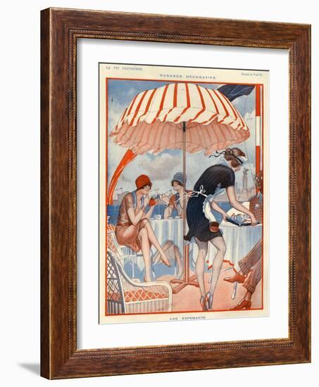 1920s France La Vie Parisienne Magazine Plate-null-Framed Giclee Print